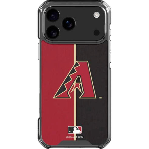 MLB Arizona Diamondbacks Split iPhone 18 Pro Max Clear Case