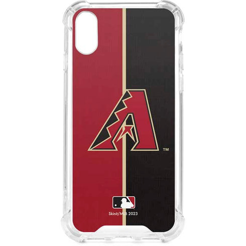 MLB Arizona Diamondbacks Split iPhone XS Clear Case