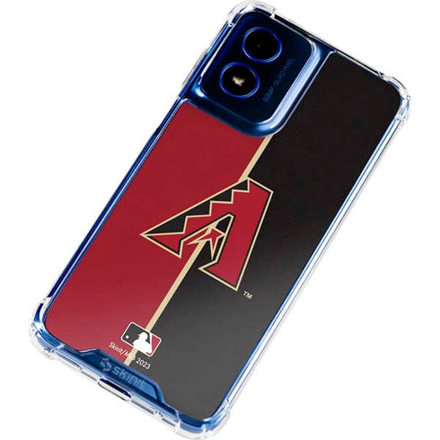 MLB Arizona Diamondbacks Split Moto G 5G (2024) Clear Case