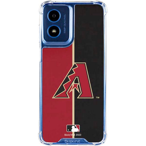 MLB Arizona Diamondbacks Split Moto G Play 4G (2024) Clear Case