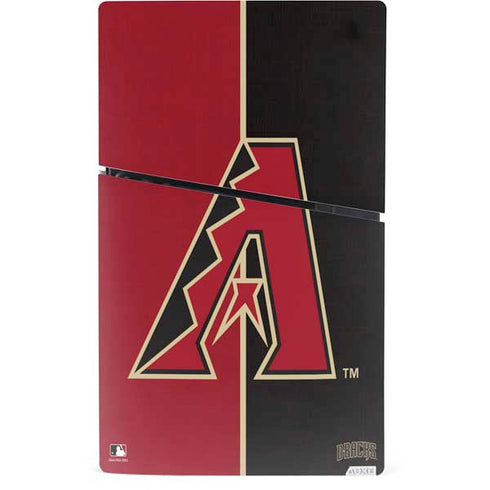 MLB Arizona Diamondbacks Split PS5 Slim Digital Edition Console Skin