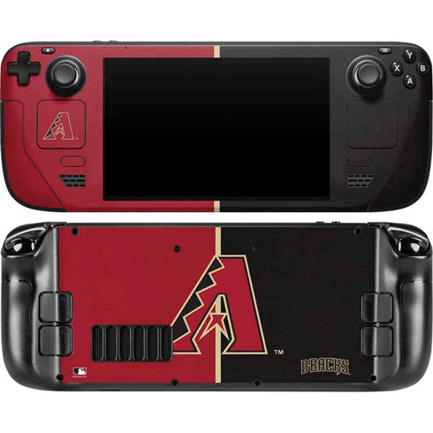 MLB Arizona Diamondbacks Split Steam Deck Handheld Gaming Computer OLED Skin