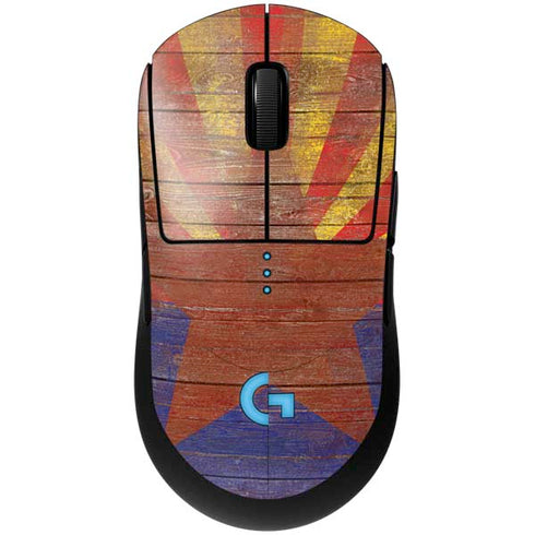 Arizona Flag Dark Wood G Pro Wireless Gaming Mouse Skin