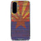 Arizona Flag Dark Wood Galaxy A36 5G Clear Case