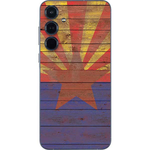 Arizona Flag Dark Wood Galaxy A36 5G Skin