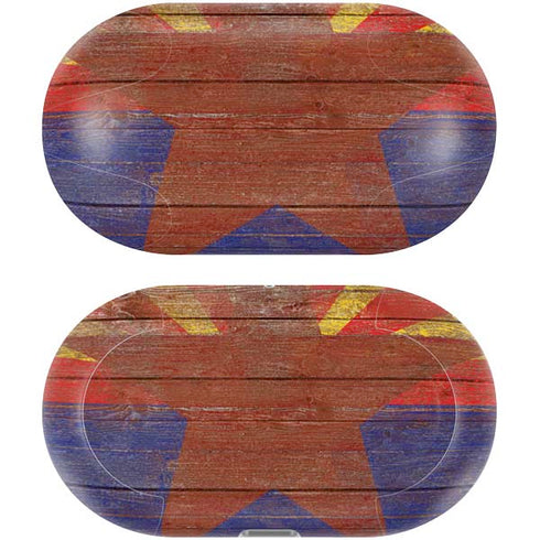 Arizona Flag Dark Wood Galaxy Buds Plus Skin
