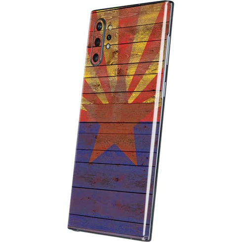 Arizona Flag Dark Wood Galaxy Note 10 Plus Skin