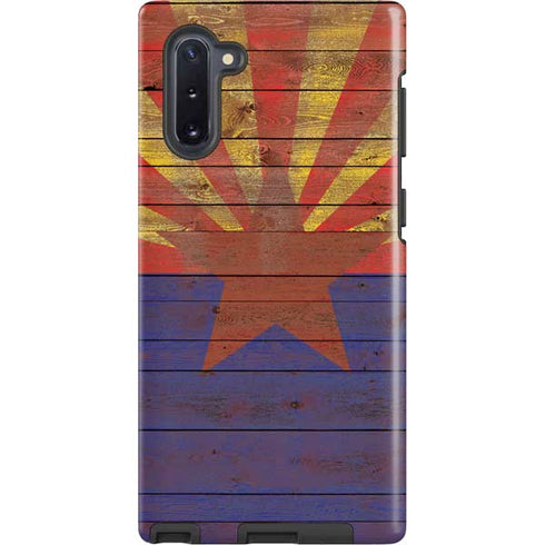 Arizona Flag Dark Wood Galaxy Cases