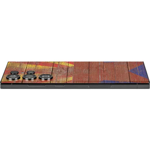 Arizona Flag Dark Wood Galaxy Skins