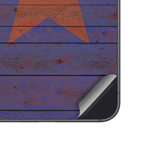 Arizona Flag Dark Wood Galaxy S25 Plus Skin