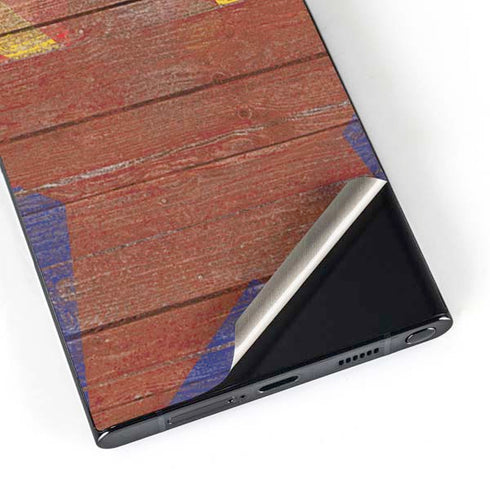 Arizona Flag Dark Wood Galaxy S25 Ultra Skin