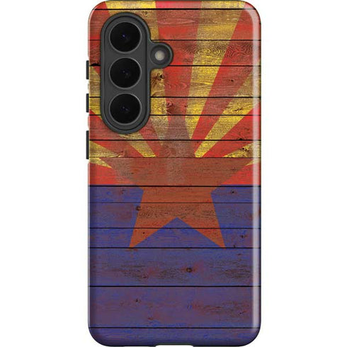 Arizona Flag Dark Wood Galaxy S26 Impact Case