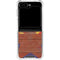 Arizona Flag Dark Wood Galaxy Z Flip6 Clear Case