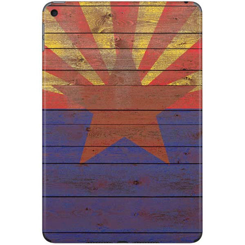 Arizona Flag Dark Wood iPad Skins