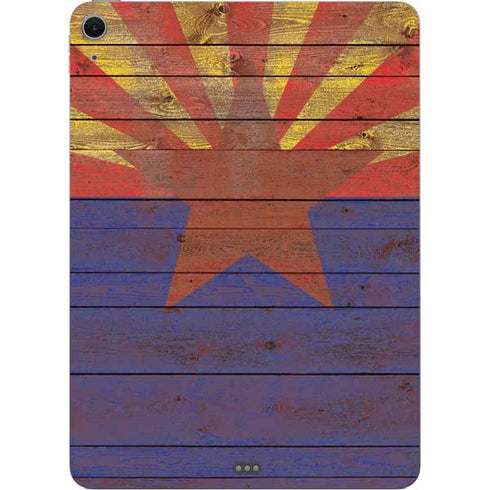 Arizona Flag Dark Wood Apple iPad Air Skin