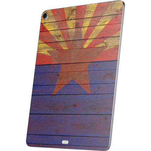 Arizona Flag Dark Wood Apple iPad Air Skin