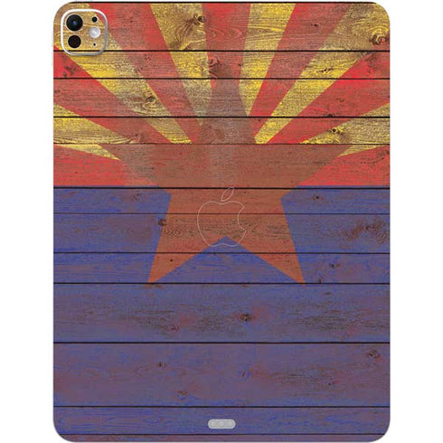 Arizona Flag Dark Wood iPad Pro 13in M4 (2024) Skin