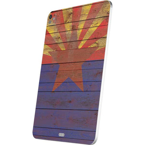 Arizona Flag Dark Wood iPad Pro 13in M4 (2024) Skin