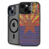 Arizona Flag Dark Wood iPhone 14 Kickstand Case
