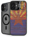 Arizona Flag Dark Wood iPhone 16 Kickstand Case