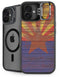 Arizona Flag Dark Wood iPhone 16 Plus Kickstand Case