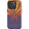 Arizona Flag Dark Wood iPhone 16 Pro Impact Case