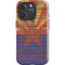Arizona Flag Dark Wood iPhone 16 Pro Max Impact Case