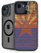 Arizona Flag Dark Wood iPhone 16e Kickstand Case