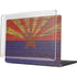Arizona Flag Dark Wood MacBook Pro 14in (2021-24) Case plus Skin