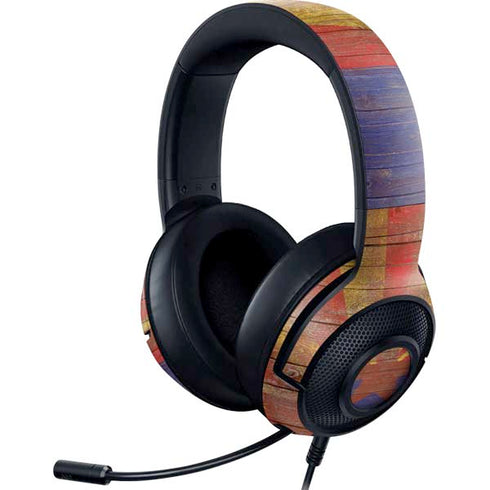 Arizona Flag Dark Wood Razer Kraken X Skin