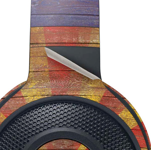 Arizona Flag Dark Wood Razer Kraken X Skin