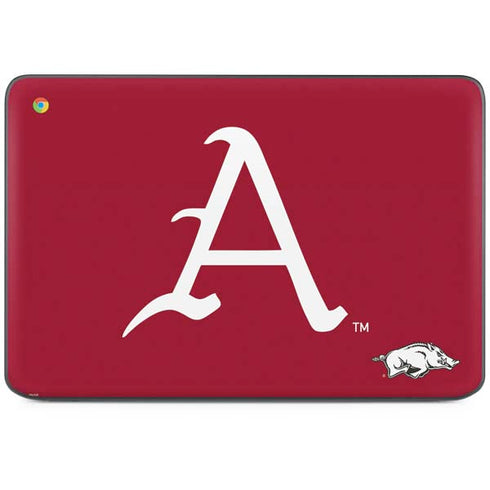 University of Arkansas-Fayetteville A Red HP Chromebook Skin