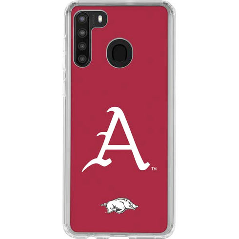 University of Arkansas-Fayetteville A Red Galaxy A21 Clear Case