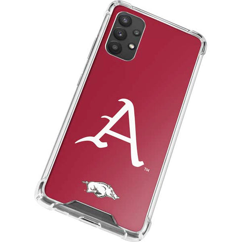 University of Arkansas-Fayetteville A Red Galaxy A32 5G Clear Case