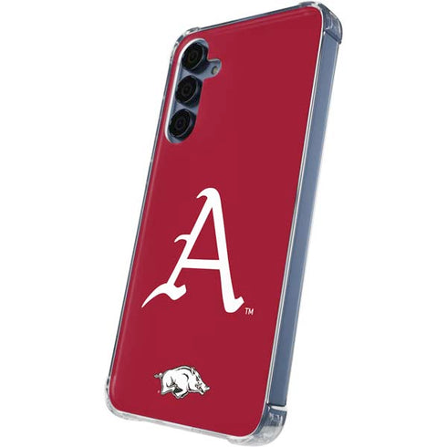 University of Arkansas-Fayetteville A Red Galaxy A35 5G Clear Case