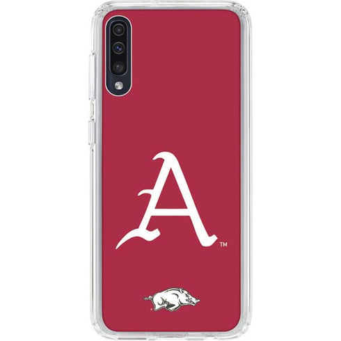University of Arkansas-Fayetteville A Red Galaxy A50 Clear Case