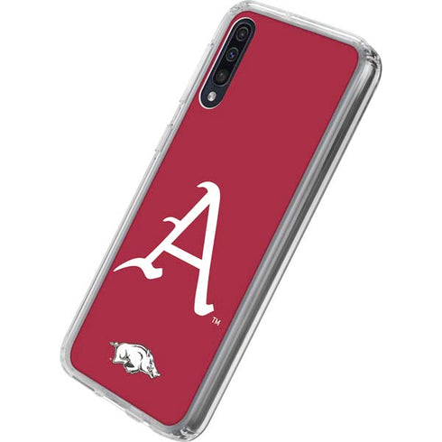 University of Arkansas-Fayetteville A Red Galaxy A50 Clear Case