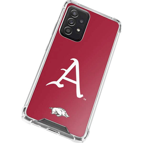 University of Arkansas-Fayetteville A Red Galaxy A72 5G Clear Case