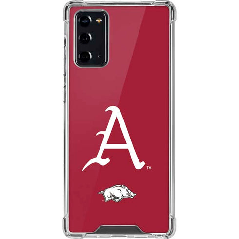 University of Arkansas-Fayetteville A Red Galaxy Note20 5G Clear Case