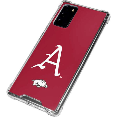 University of Arkansas-Fayetteville A Red Galaxy Note20 5G Clear Case