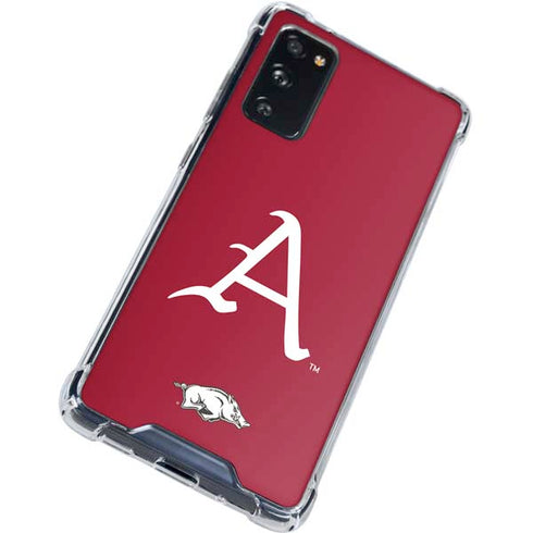 University of Arkansas-Fayetteville A Red Galaxy S20 FE Clear Case