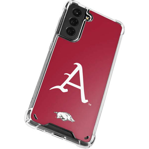 University of Arkansas-Fayetteville A Red Galaxy S21 Plus 5G Clear Case