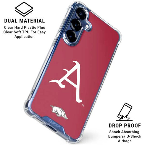 University of Arkansas-Fayetteville A Red Galaxy S25 Clear Case