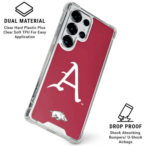 University of Arkansas-Fayetteville A Red Galaxy S25 Ultra Clear Case