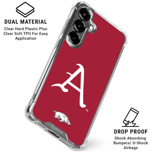 University of Arkansas-Fayetteville A Red Galaxy S26 Clear Case