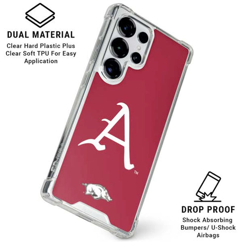 University of Arkansas-Fayetteville A Red Galaxy S26 Ultra Clear Case