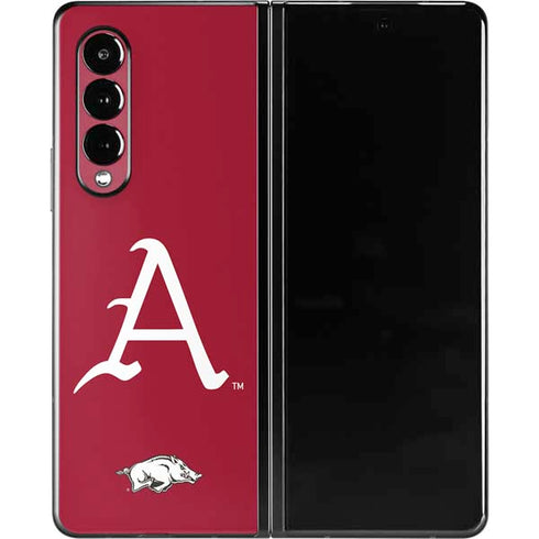 University of Arkansas-Fayetteville A Red Galaxy Z Fold3 5G Skin