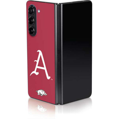University of Arkansas-Fayetteville A Red Galaxy Z Fold5 5G Skin