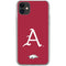 University of Arkansas-Fayetteville A Red iPhone 11 Clear Case