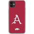 University of Arkansas-Fayetteville A Red iPhone 11 Clear Case